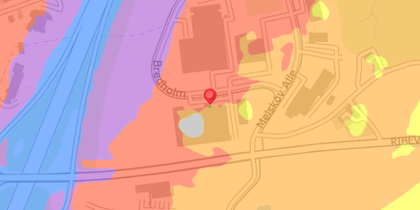 Trafikstøjkort på Bredholm 3, 6100 Haderslev
