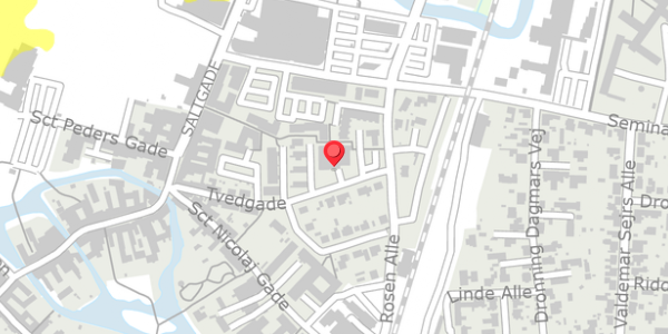 Trafikstøjkort på Tvedgade 21, 6760 Ribe