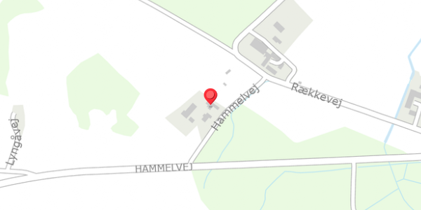 Trafikstøjkort på Hammelvej 40, 8370 Hadsten