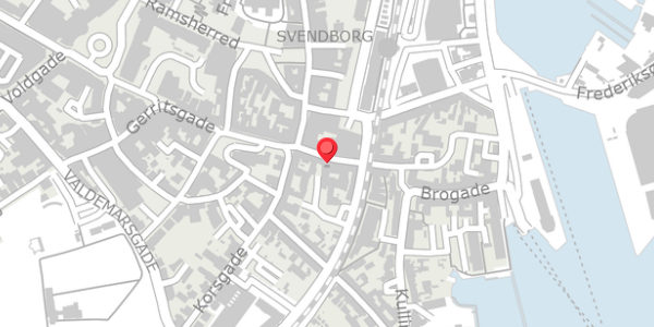 Trafikstøjkort på Brogade 33, . , 5700 Svendborg