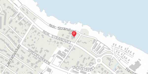Trafikstøjkort på Ndr. Strandvej 46B, . , 3770 Allinge