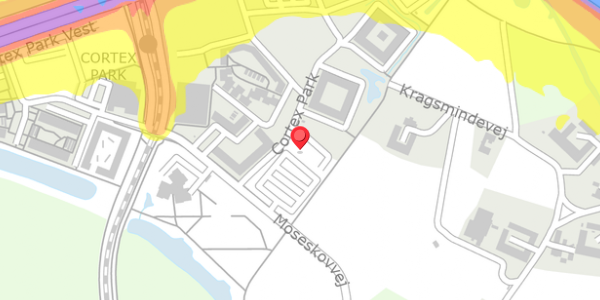 Trafikstøjkort på Cortex Park 2, 5230 Odense M