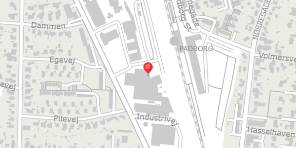 Trafikstøjkort på Industrivej 2, 6330 Padborg