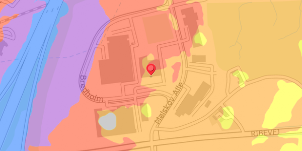 Trafikstøjkort på Bredholm 2, 6100 Haderslev