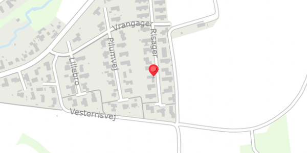 Trafikstøjkort på Risager 44, 6100 Haderslev