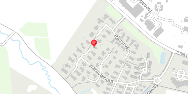 Trafikstøjkort på Harevænget 40, . , 8450 Hammel