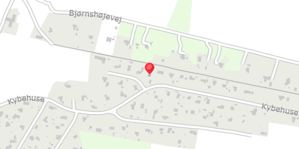 Trafikstøjkort på Kybehuse 28, 7870 Roslev