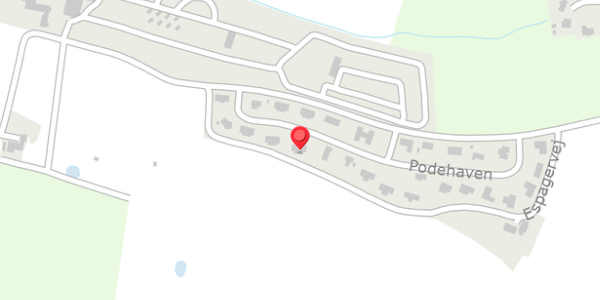 Trafikstøjkort på Podehaven 10, 6100 Haderslev