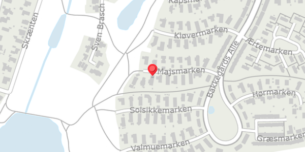 Trafikstøjkort på Majsmarken 13, 4140 Borup