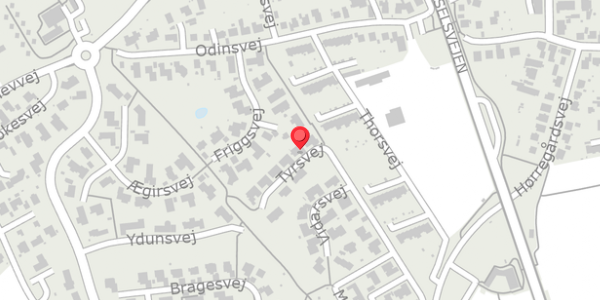 Trafikstøjkort på Tyrsvej 4, . , 6100 Haderslev