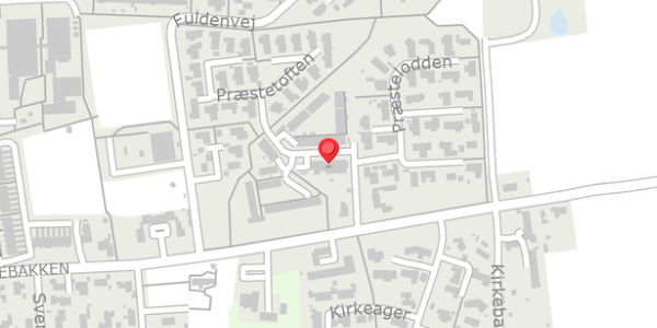 Trafikstøjkort på Præstetoften 1, 8330 Beder