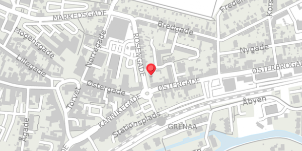 Trafikstøjkort på Rosengade 2D, 8500 Grenaa