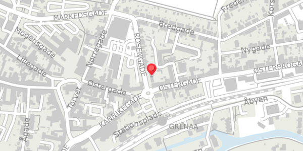 Trafikstøjkort på Rosengade 2F, 8500 Grenaa