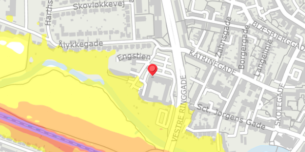 Trafikstøjkort på Engstien 3, . , 6000 Kolding