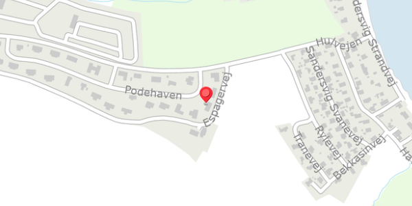 Trafikstøjkort på Podehaven 32, 6100 Haderslev