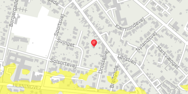 Trafikstøjkort på Bredgade 68B, 7441 Bording