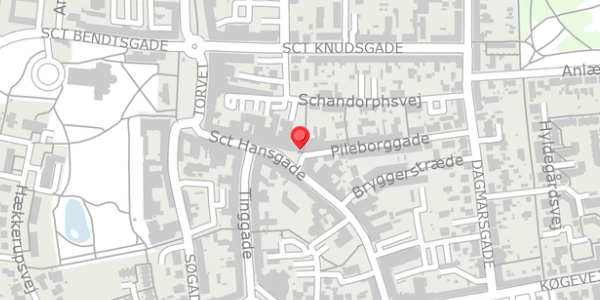 Trafikstøjkort på Sct Hansgade 21, . , 4100 Ringsted
