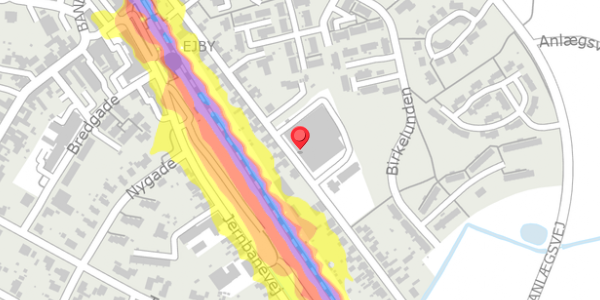 Trafikstøjkort på Kingstrupvej 46, . , 5592 Ejby