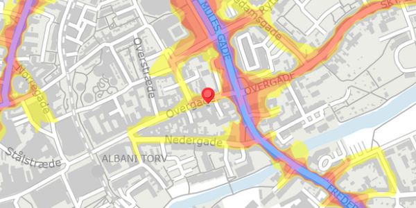 Trafikstøjkort på Overgade 47, . , 5000 Odense C