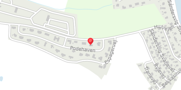 Trafikstøjkort på Podehaven 19, 6100 Haderslev