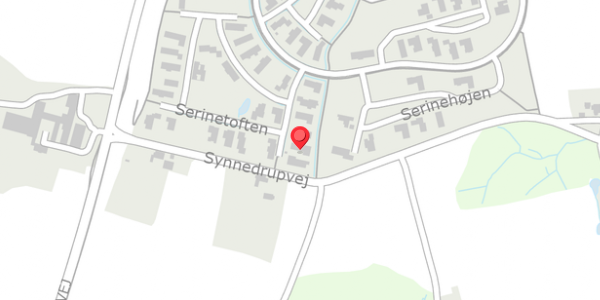 Trafikstøjkort på Serinetoften 11, 8340 Malling