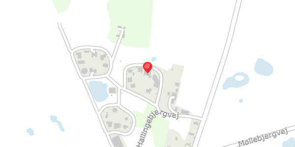 Trafikstøjkort på Hallingebjergvej 6, 4100 Ringsted