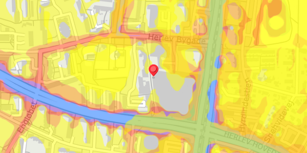 Trafikstøjkort på Herlev Torv 18, 2730 Herlev