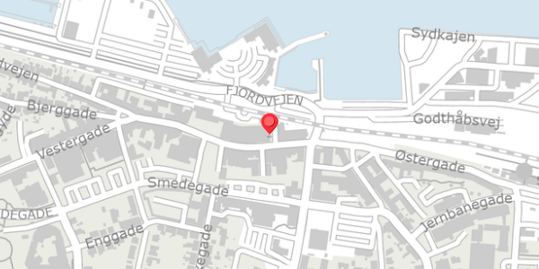 Trafikstøjkort på Fiskergade 1, 7600 Struer