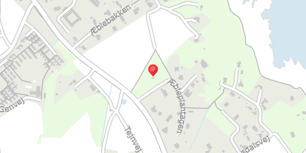 Trafikstøjkort på Tejnvej 21A, . , 3770 Allinge
