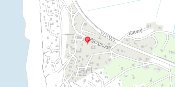 Trafikstøjkort på Bjerghuse 12, 6990 Ulfborg