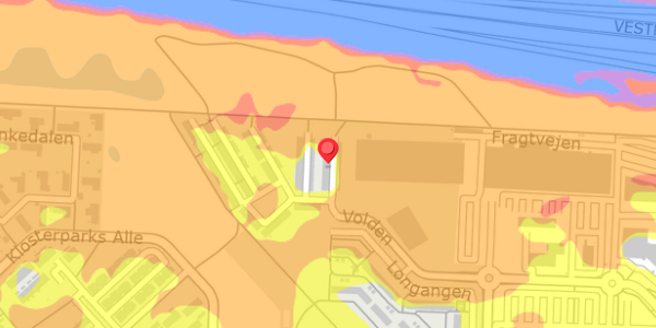 Trafikstøjkort på Volden 16, 4100 Ringsted