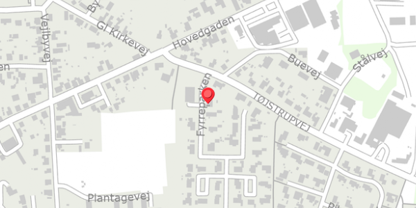 Trafikstøjkort på Fyrreparken 43A, . , 8961 Allingåbro