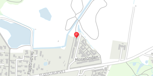 Trafikstøjkort på Moselunden 43, 8340 Malling