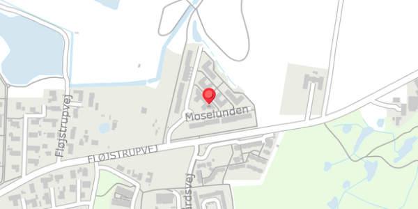 Trafikstøjkort på Moselunden 64, 8340 Malling