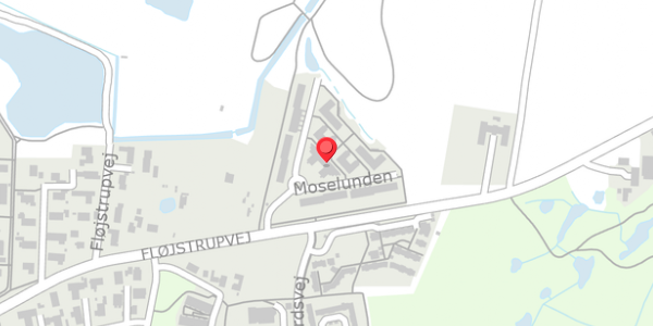 Trafikstøjkort på Moselunden 66, . , 8340 Malling