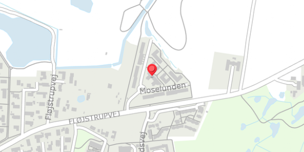 Trafikstøjkort på Moselunden 68, . , 8340 Malling