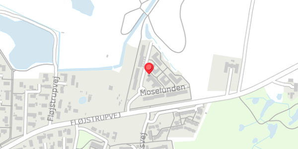 Trafikstøjkort på Moselunden 70, . , 8340 Malling