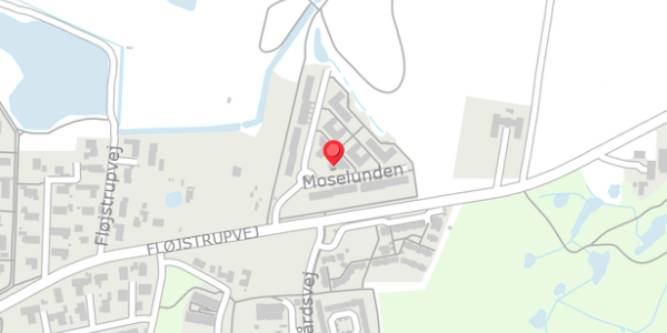 Trafikstøjkort på Moselunden 72, . , 8340 Malling