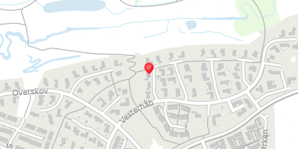 Trafikstøjkort på Vesterhåb 5, 8300 Odder