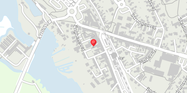 Trafikstøjkort på Klostervej 8C, 8680 Ry