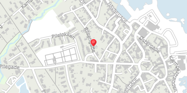 Trafikstøjkort på Rosengade 4, 3770 Allinge
