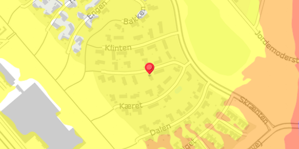 Trafikstøjkort på Kæret 22, 4100 Ringsted