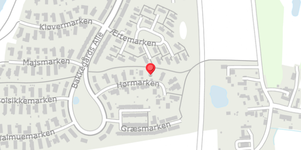 Trafikstøjkort på Hørmarken 11, . , 4140 Borup