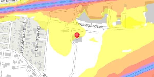 Trafikstøjkort på Balstrupvej 91, 4100 Ringsted
