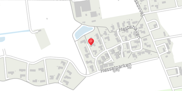 Trafikstøjkort på Hestehaven 15, 8500 Grenaa