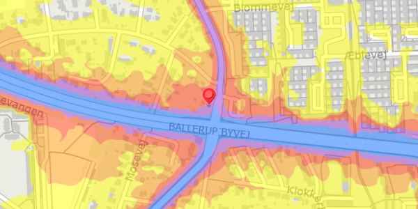 Trafikstøjkort på Jonstrupvej 71, . , 2750 Ballerup