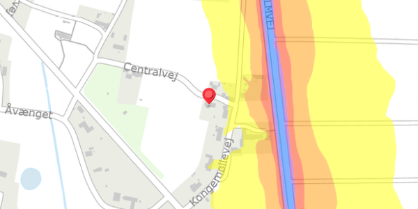 Trafikstøjkort på Centralvej 12, 7700 Thisted