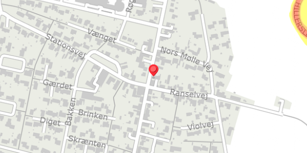 Trafikstøjkort på Norsvej 64, . , 7700 Thisted