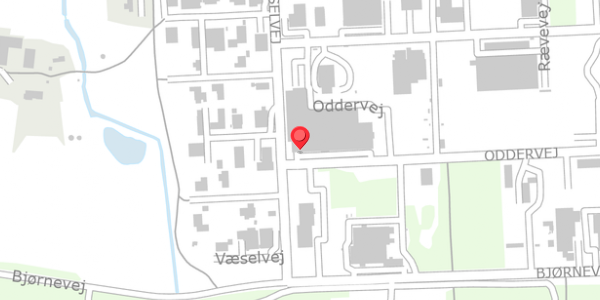 Trafikstøjkort på Oddervej 20, 7800 Skive