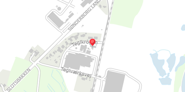 Trafikstøjkort på Teglkrogen 8A, 6300 Gråsten